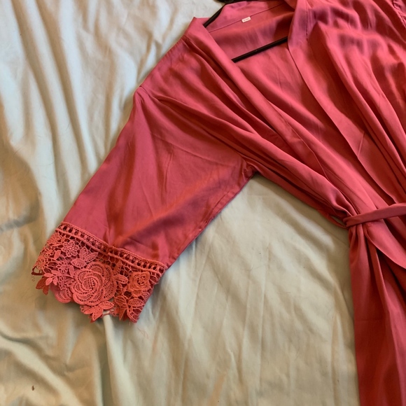 Bridesmaid robe- dusty rose - Picture 3 of 4